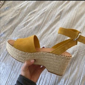 Dolce vita mustard wedges. Brand new/never worn